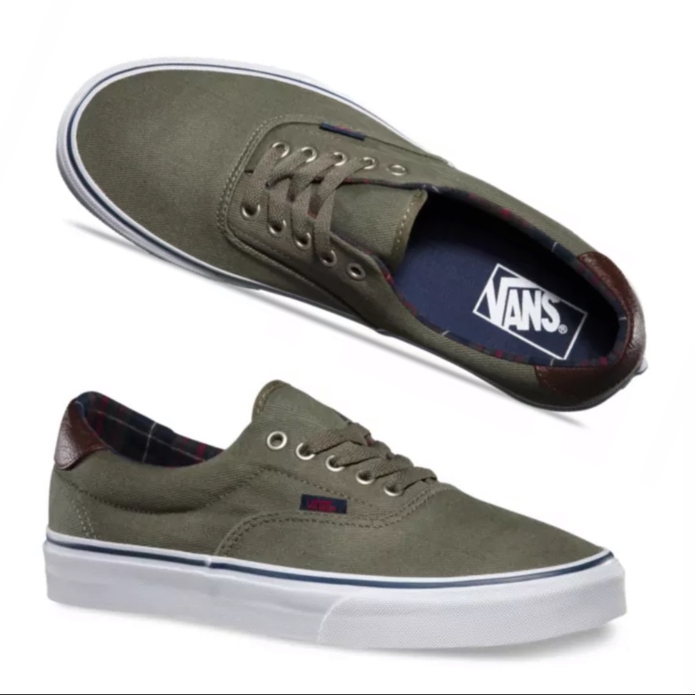 NWT Vans Plaid Era 59 Ivy Green